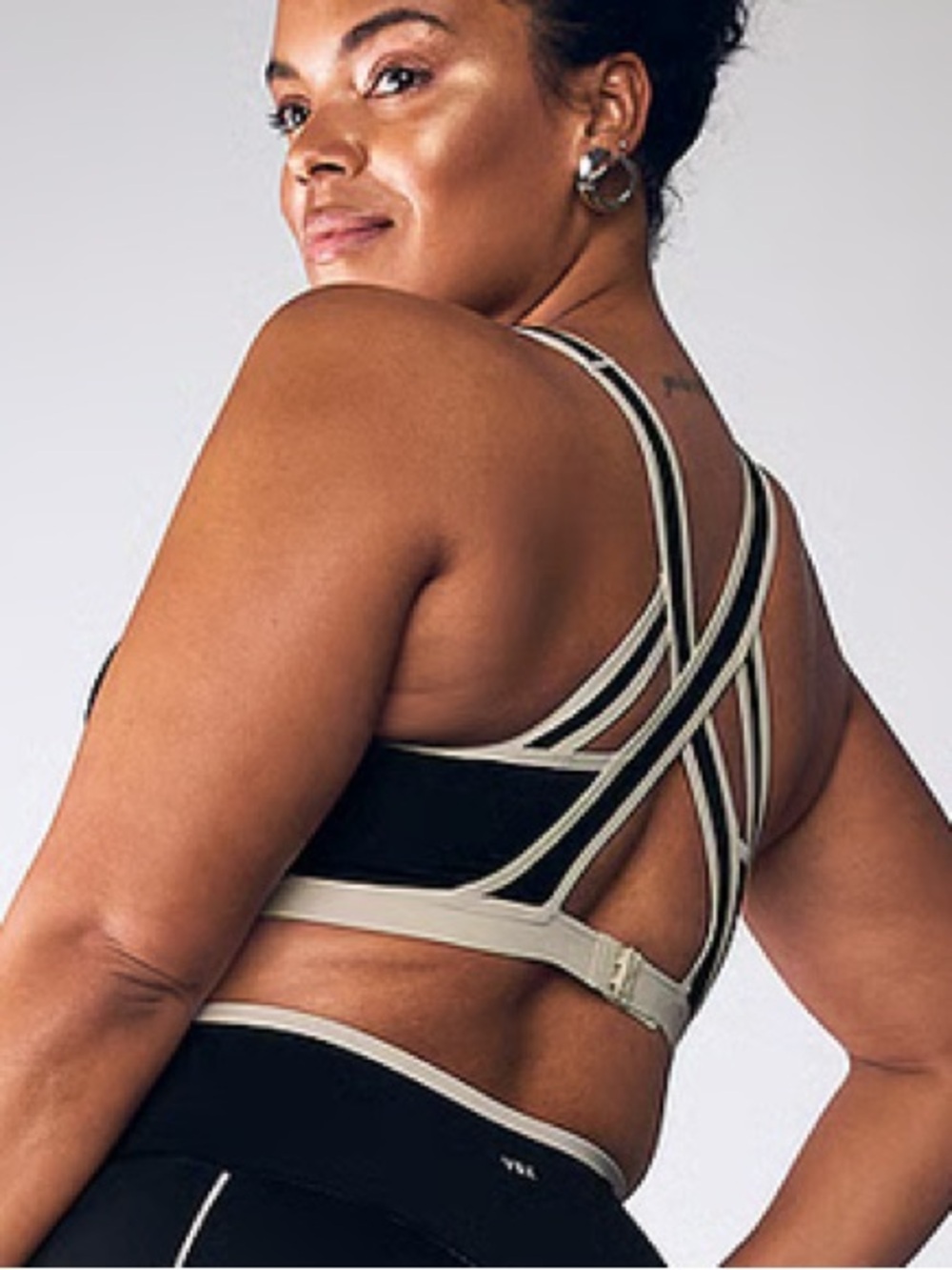 VSX Incredible Max Sports Bra in Black with White Trim & Strappy Back size 34DDD - Picture 4 of 16